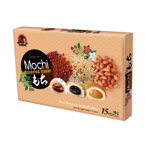 Obrázek k výrobku 6107 - KAORIYA Mochi mix příchutí fazole sezam arašídy 210g