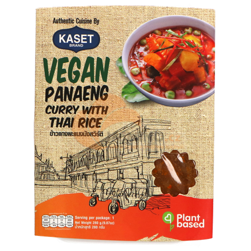 Obrázek k výrobku 7121 - KASET Inst.veganské Paneang Curry s rýží 280g