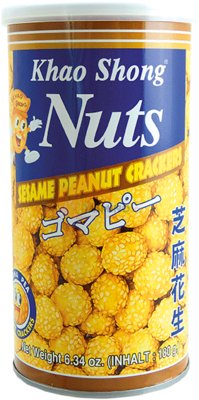Obrázek k výrobku 2382 - KHAOSHONG arašídové krekry s příchutí sezamu 180g