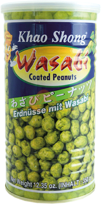 Obrázek k výrobku 2389 - KHAOSHONG obalené arašídy s příchutí wasabi 350g