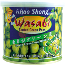 Obrázek k výrobku 2385 - KHAOSHONG obalené hrášky s příchutí wasabi 140g