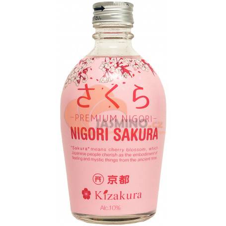 Obrázek k výrobku 5750 - KIZAKURA Sake Sakura Nigori 300ml