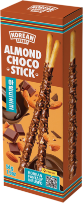 Obrázek k výrobku 6938 - KOREAN STREET Mandlovo-čokoládová tyčinka 54g