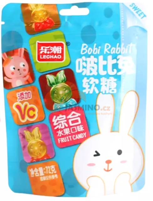 Obrázek k výrobku 7748 - LE CHAO Želatinové bonbóny Bobi Rabbit 72g