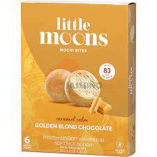 Obrázek k výrobku 7512 - LITTLE MOONS Mochi zmrzlina zlatá blond čokoláda 192g