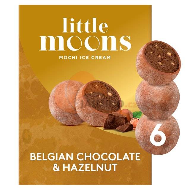 Obrázek k výrobku 6506 - LITTLE MOONS Veganská čokoládová oříšková zmrzlina Mochi 192g