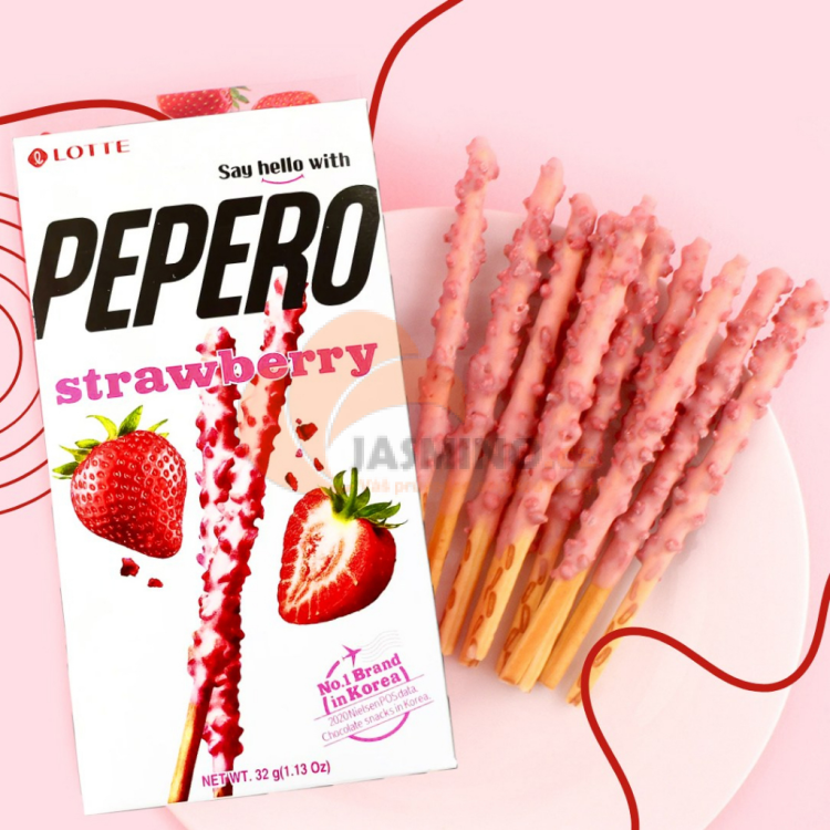 Obrázek k výrobku 5063 - LOTTE PEPERO Jahodový tyčinky 32g