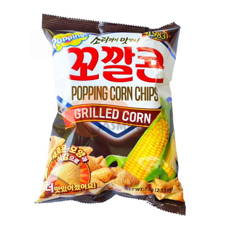 Obrázek k výrobku 5377 - LOTTE POPPING kukuřiční chipsy příchutí BBQ 72g