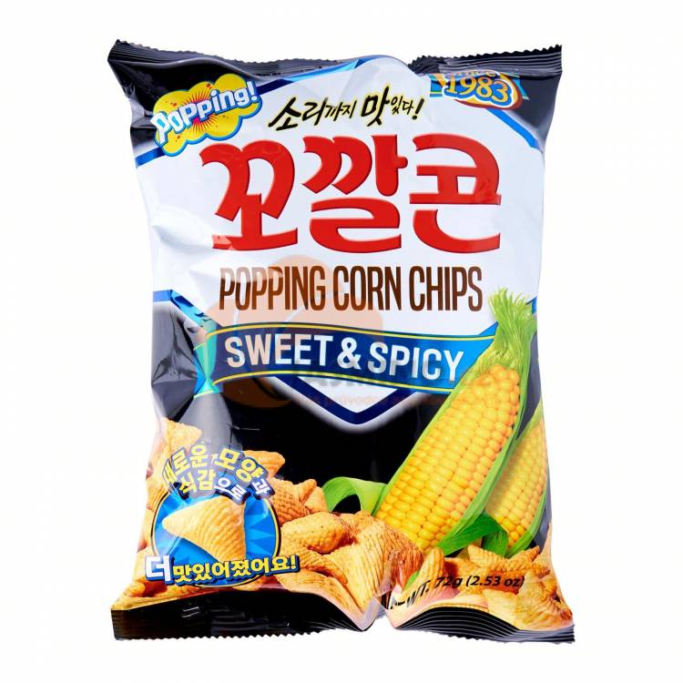 Obrázek k výrobku 5379 - LOTTE POPPING Kukuřiční chipsy příchutí sladké palivé 72g