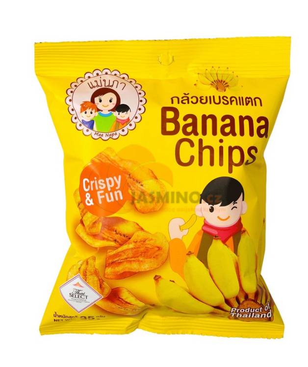 Obrázek k výrobku 2801 - MAE NAPA Banánové lupínky 33g