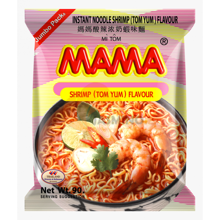 Obrázek k výrobku 6255 - MAMA inst. nudle - krevetová (TomYum) 90g