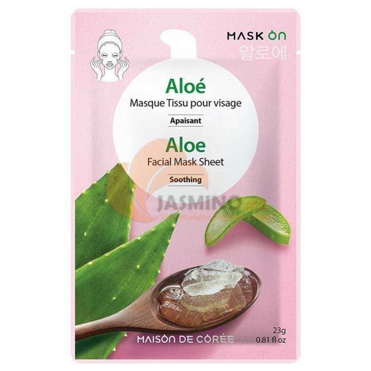 Obrázek k výrobku 3993 - MASK ON Maison de coree pleťová maska Aloe smoothing 23g