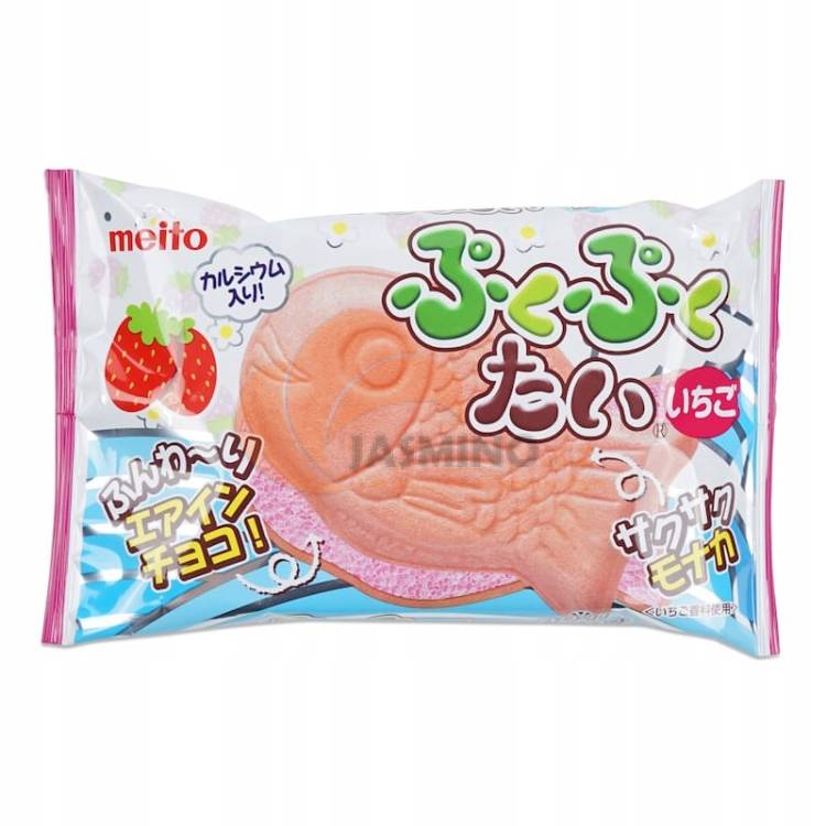 Obrázek k výrobku 6973 - MEITO Jahodová sušenka ve tvaru ryby 16,5g