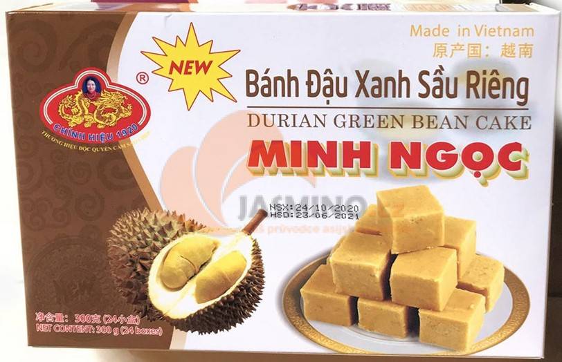 Obrázek k výrobku 5282 - MINH NGOC Fazolový koláč příchutí durianu 280g