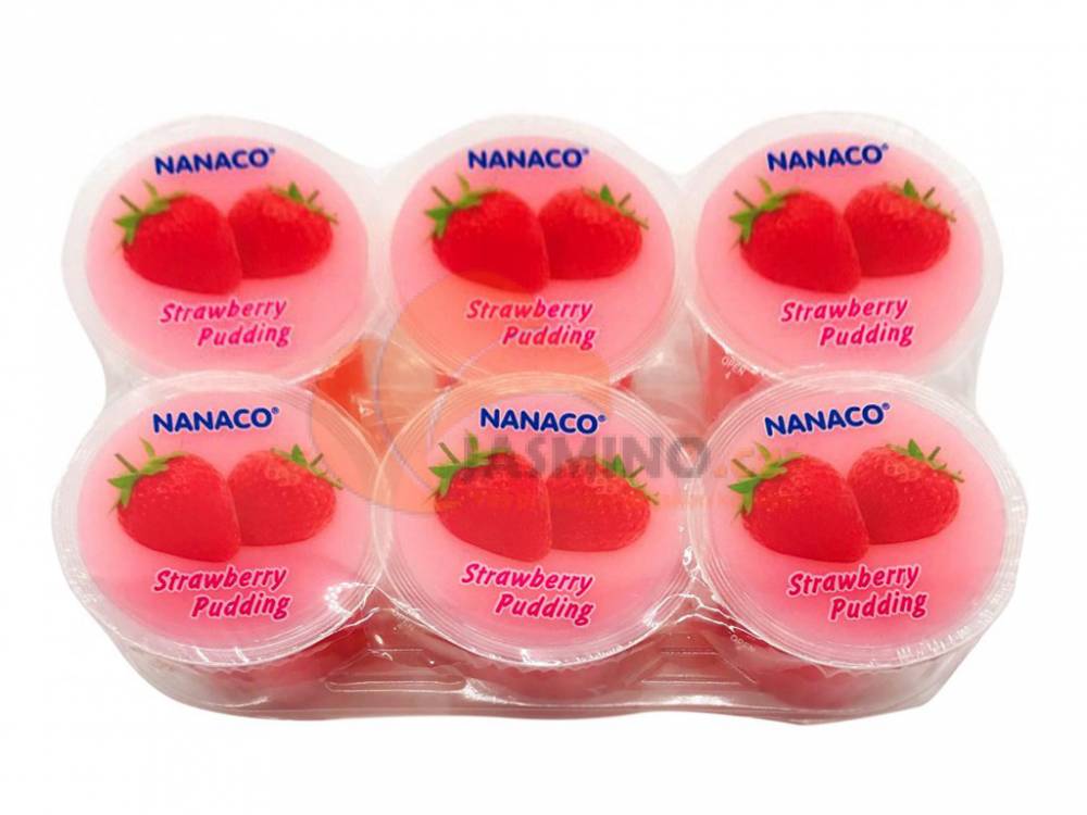 Obrázek k výrobku 4002 - NANACO pudinky z jahodové želatiny 480g