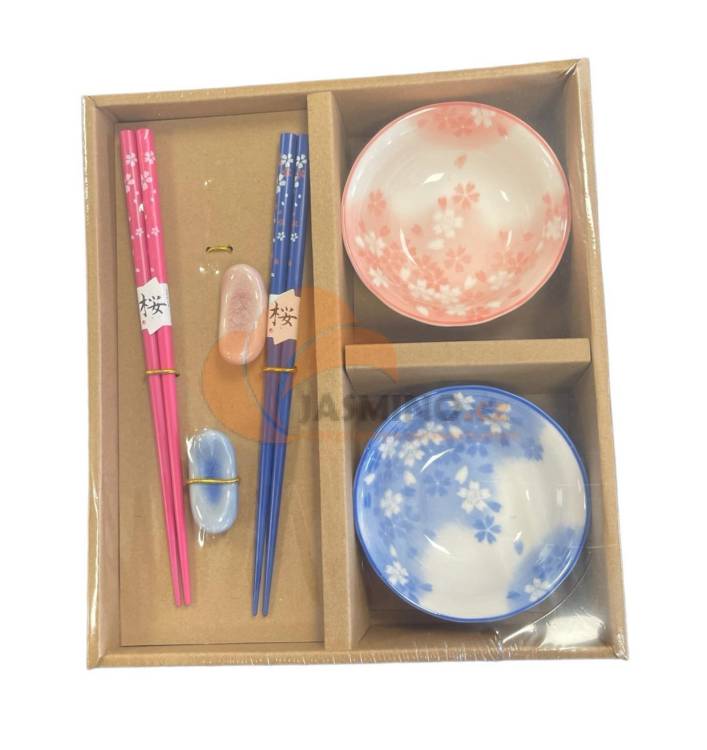 Obrázek k výrobku 7205 - NF Hůlky s miskou a držákem na hůlky (2 páry) (BC-4019-2)