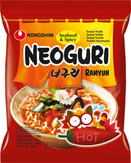 Obrázek k výrobku 2478 - NONGSHIM NEOGURI instant. nudlová polévka s mořskými plody pálivá 120g