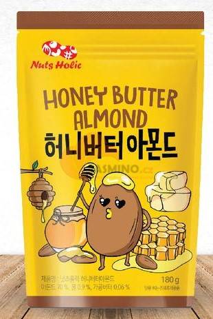 Obrázek k výrobku 7724 - NUTS HOLIC Mandlové medové máslo 180g