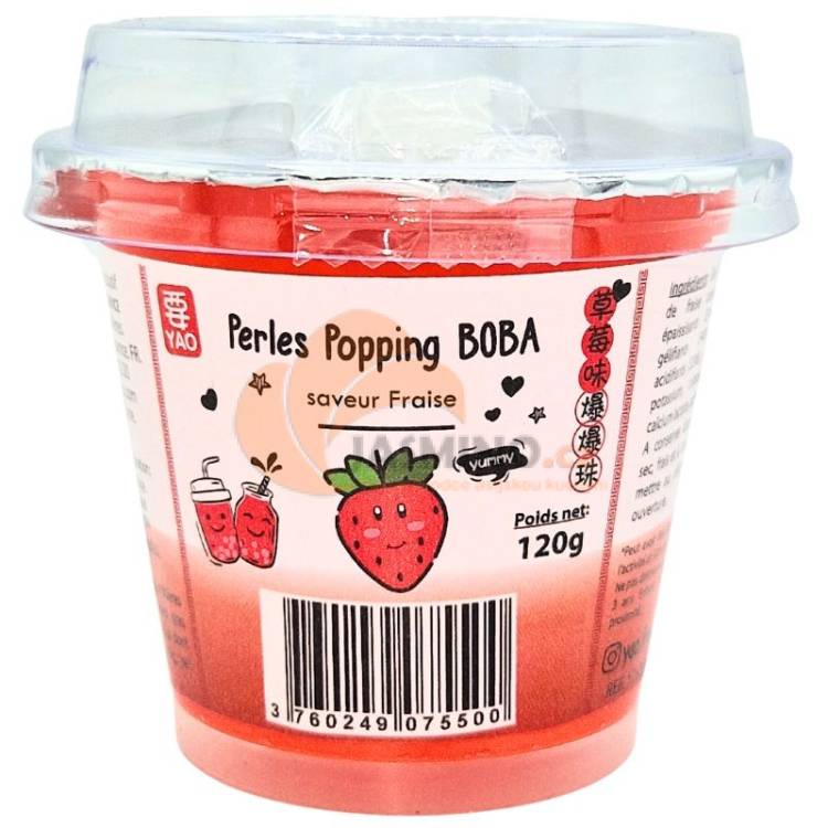 Obrázek k výrobku 6787 - OBOBA Poping boba jahoda kulíčky 120g
