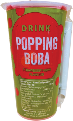 Obrázek k výrobku 7499 - OBOBA Popping Boba, jahodový a kiwi nápoj 425ml