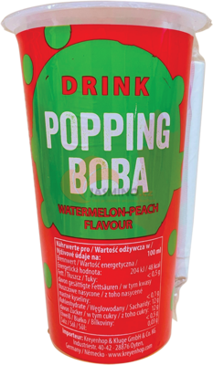 Obrázek k výrobku 7495 - OBOBA Popping Boba nápoj, meloun a broskev 425ml