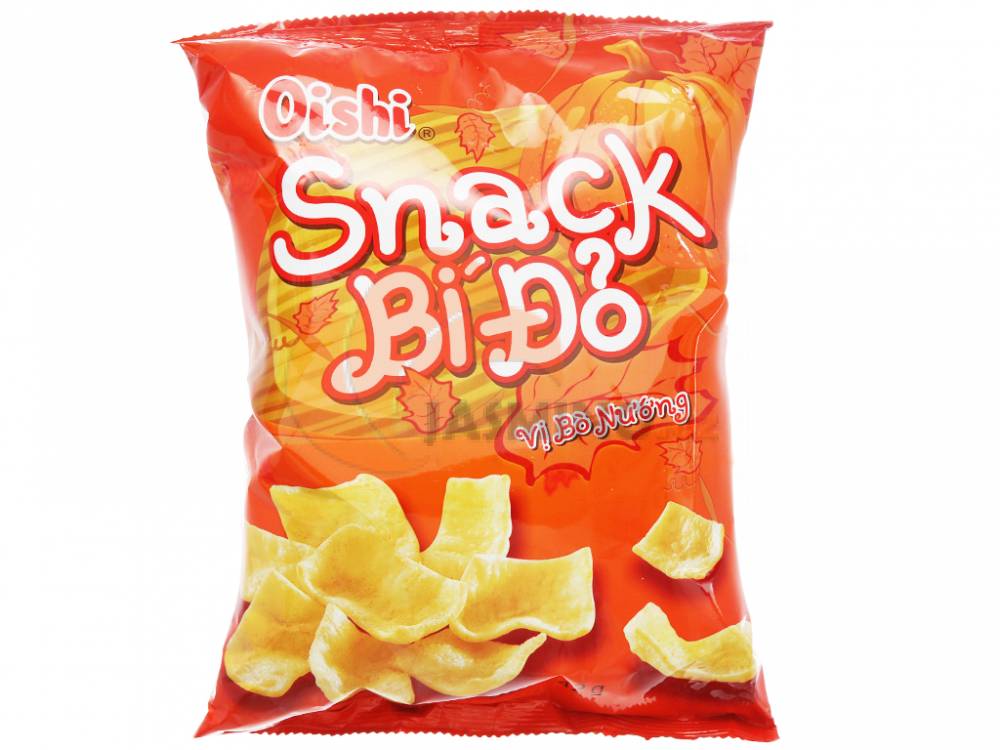 Obrázek k výrobku 2369 - OISHI dýňový snack s příchutí grilovaného hovězího masa 42g