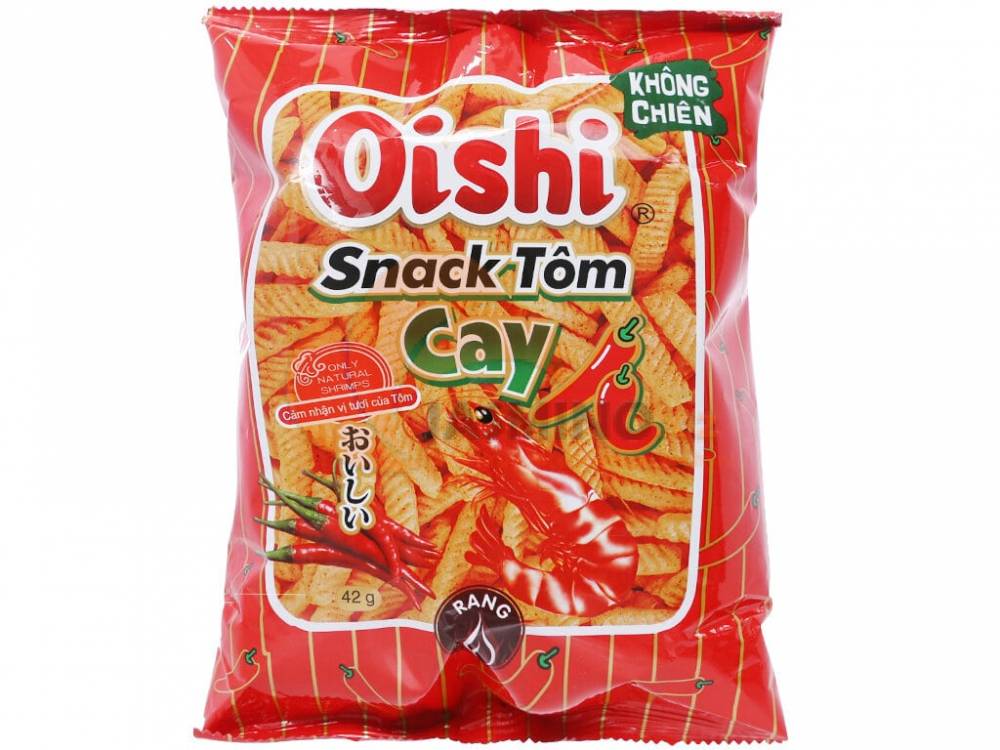 Obrázek k výrobku 2372 - OISHI krevetový snack pálivý 42g