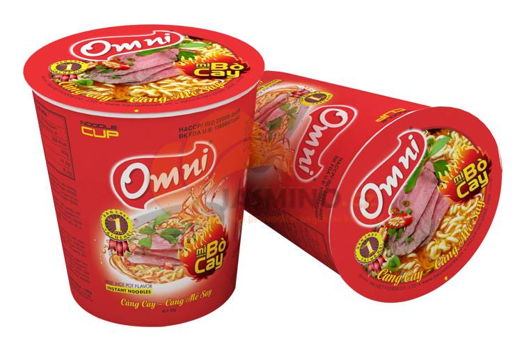 Obrázek k výrobku 6913 - OMNI Instantní nudle hovězí hotpot příchuť kelimek 55g