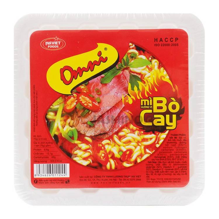 Obrázek k výrobku 7306 - OMNI Instantní nudle hovězí hotpot příchuť míska 75g