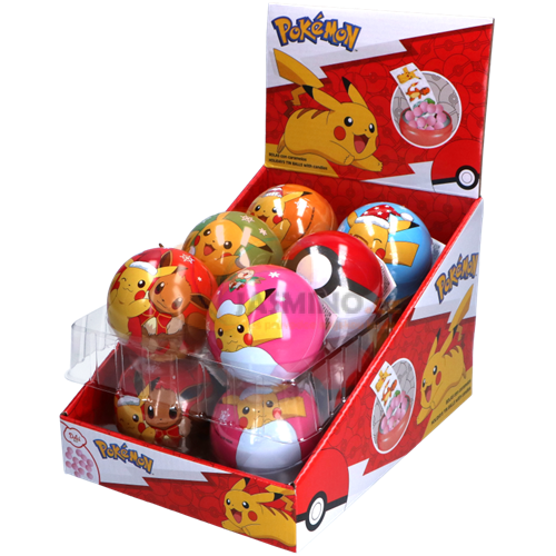 Obrázek k výrobku 6102 - POKEMON Kovová vánoční koule s cukrovím 5g