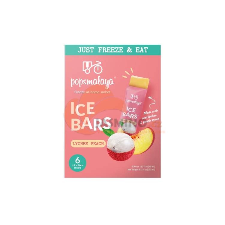 Obrázek k výrobku 7731 - POPSMALAYA Sorbetové tyčinky - liči broskev 270ml