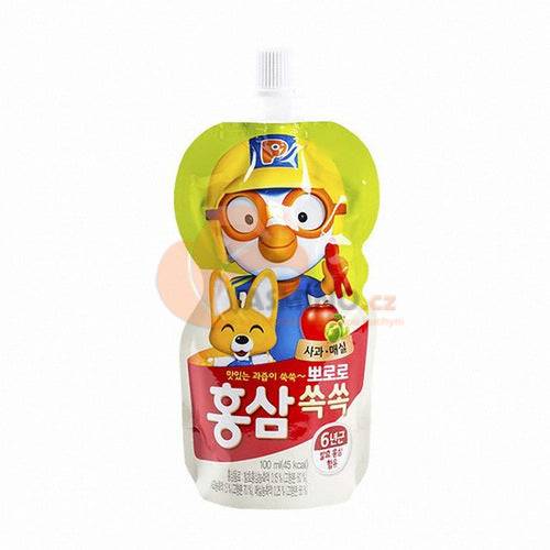 Obrázek k výrobku 6967 - PORORO ženšenový nápoj s příchutí jablka 100ml
