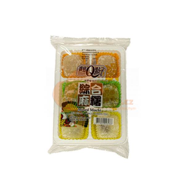 Obrázek k výrobku 3360 - Q Mochi mix (matcha, taro, červené fazole) 210g