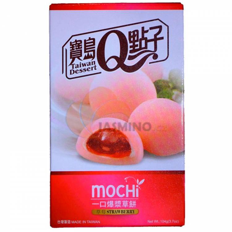 Obrázek k výrobku 2081 - Q Mochi rýžové koláčky s příchutí jahody 104g