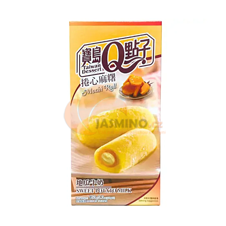 Obrázek k výrobku 7796 - Q Mochi rýžové rolky - Sladký batáty 150g