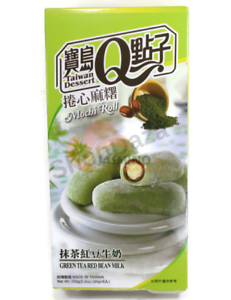 Obrázek k výrobku 2037 - Q Mochi zelený čaj a červené fazole 150g