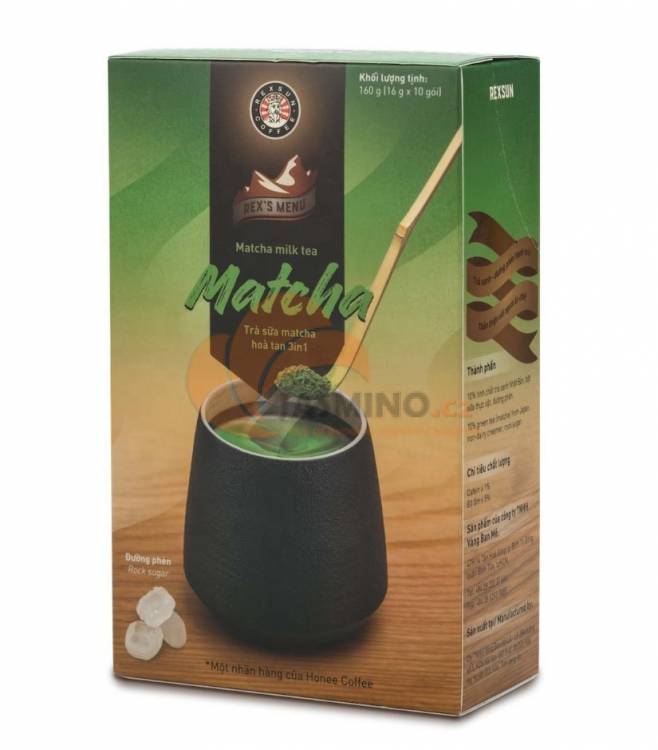Obrázek k výrobku 4662 - REXSUN instant.mléčný matcha čaj 160g