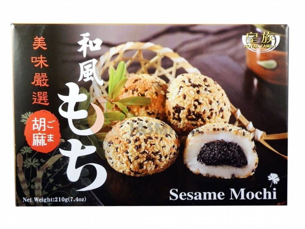 Obrázek k výrobku 2053 - ROYAL FAMILY Mochi černý sezam 210g