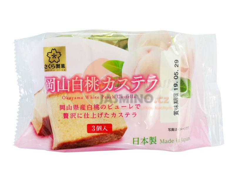 Obrázek k výrobku 3417 - SAKURA dort Castella White Peach 130g