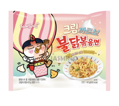 Obrázek k výrobku 7519 - SAMYANG Buldak inst. nudle kuřecí pálivé Cream Carbonara 130g