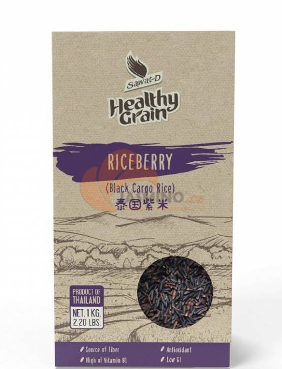 Obrázek k výrobku 3743 - SAWAT-D černé rýže Cargo(Rice Berry) 1kg