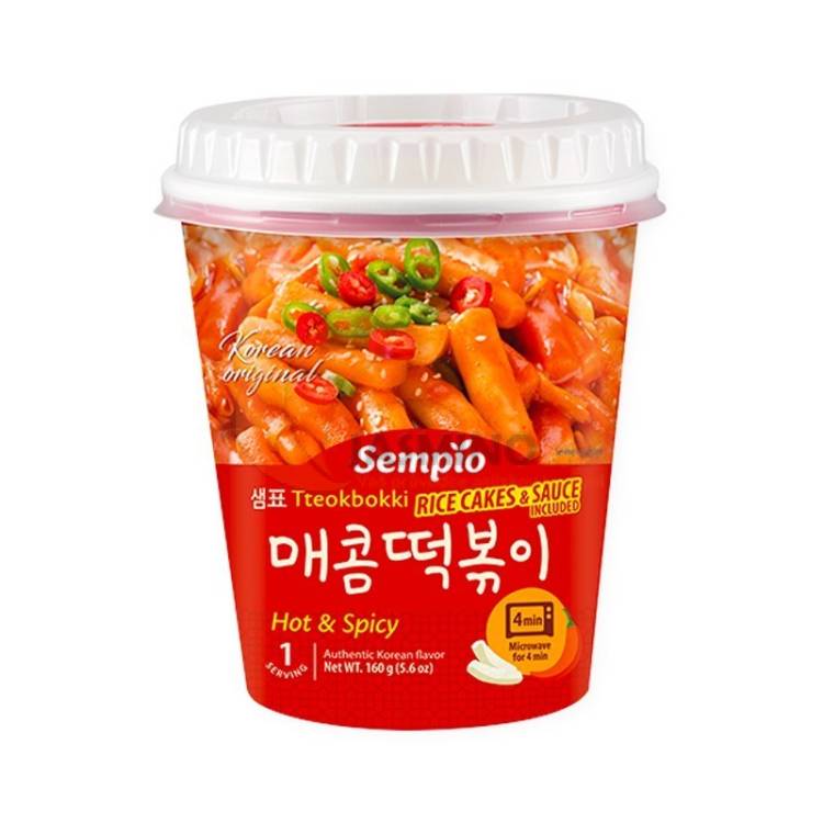 Obrázek k výrobku 7377 - SEMPIO Inst.tteokbokki Hot & Spicy v kelímku 160g (EXP:22/09/2025)