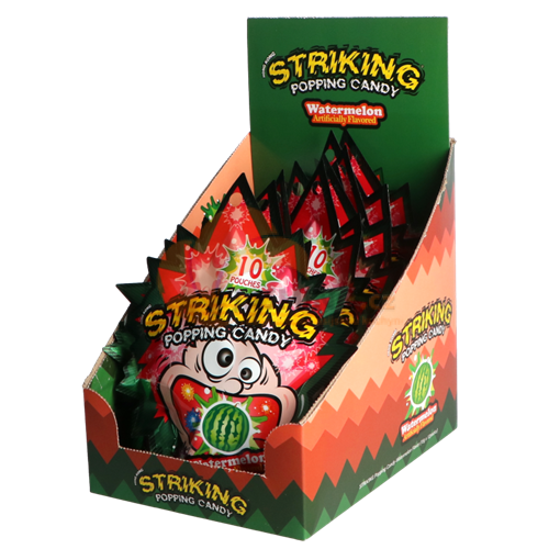 Obrázek k výrobku 3671 - STRIKING Candy Popping - vodní meloun - display 15g