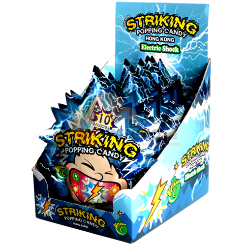 Obrázek k výrobku 3670 - STRIKING Popping Candy - Elektrický šok - display 15g