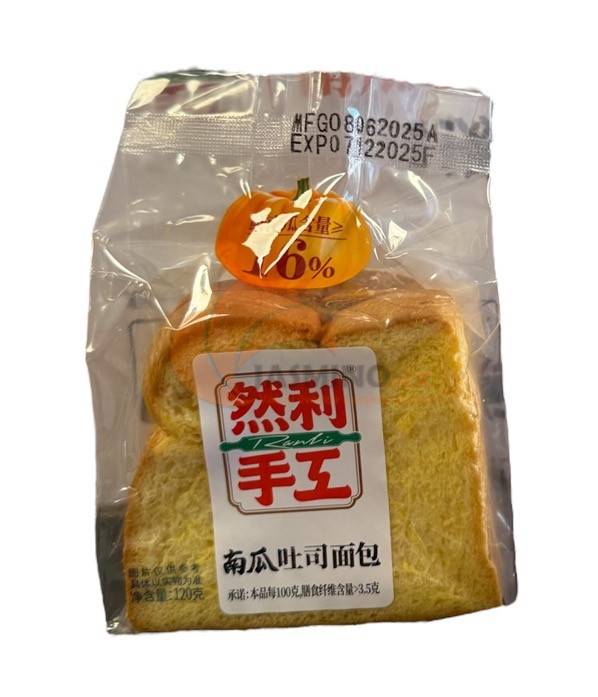 Obrázek k výrobku 7762 - Taiwanský dýňový toastový chléb 120g