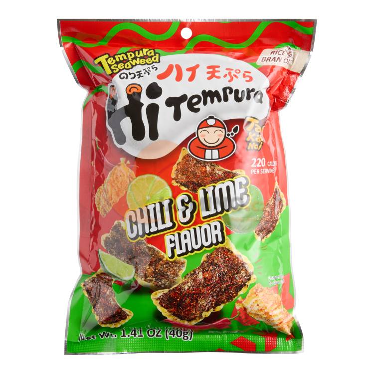 Obrázek k výrobku 7739 - TAOKAENOI Chíp z mořská řasa tempura Chilli & lime 32g