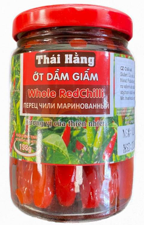 Obrázek k výrobku 3263 - THAI HANG Nakládané chilli papričky 198g