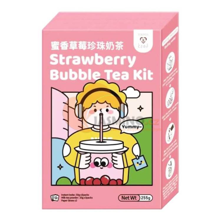 Obrázek k výrobku 6986 - TOKIMEKI Bubble tea kit jahoda 255g