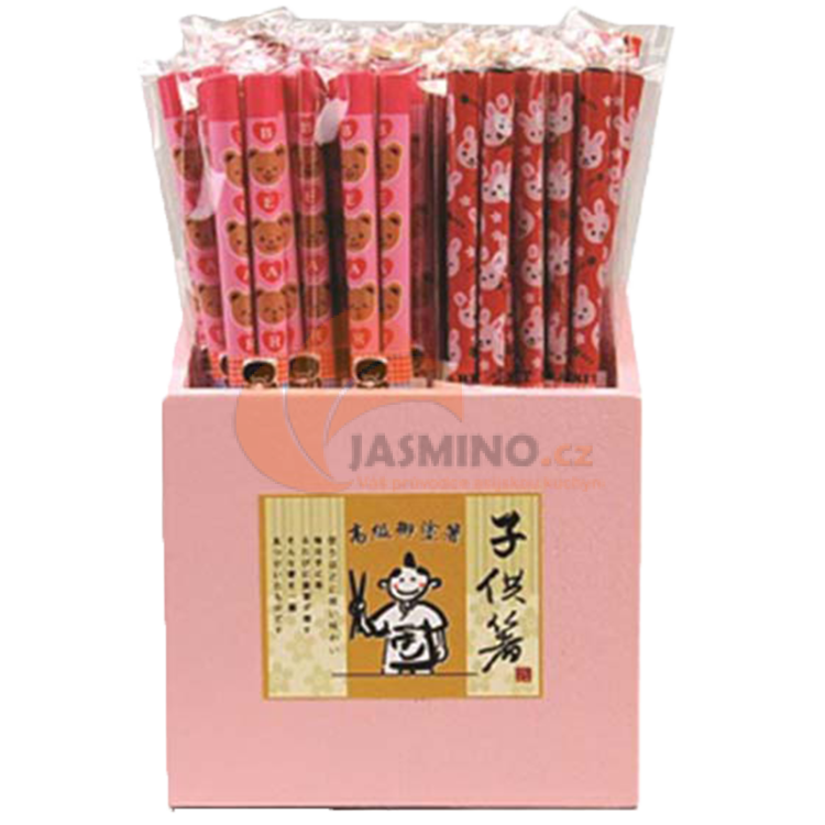 Obrázek k výrobku 6933 - TOKYO DESIGN Dětské hůlky v růžové krabici 1 pár