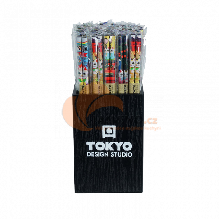 Obrázek k výrobku 5685 - TOKYO DESIGN Hůlky Assorted design "Kočka" 1parů